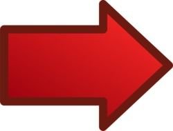 Red big Arrow drawing