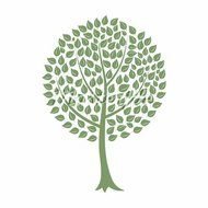 White Paper Birch Tree Cartoon