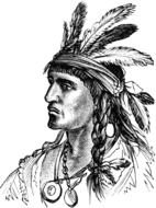 Native American man Clip Art