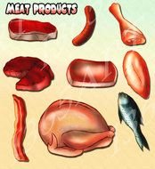 Chicken Meat Clip Art N9