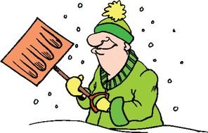 Clip art of Snow Shovel