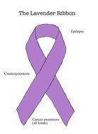 Lavender Ribbon, epilepsy and Cancer Awareness