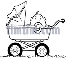 Baby Carriage Drawing