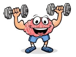 Doing brain exercises clipart