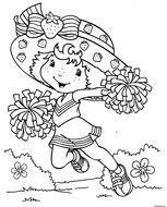 Strawberry Shortcake Cartoon Coloring Pages drawing