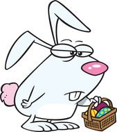 Sad Bunny Cartoon drawing