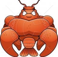 Mean Crawfish Cartoon