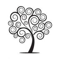 Swirly Tree Clip Art N2