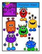 Cute Monster Clip Art N35