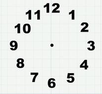 simple Clock Face, Template