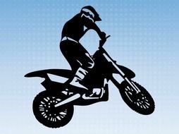 Motorcycle Vector Clip Art darwing