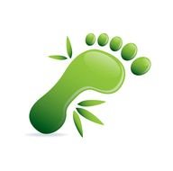 green foot drawing