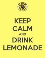 Keep Calm And Drink Lemonade drawing
