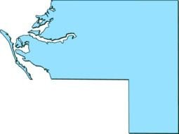 blue geographic map as illustration
