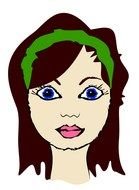 Cartoon Girl Face