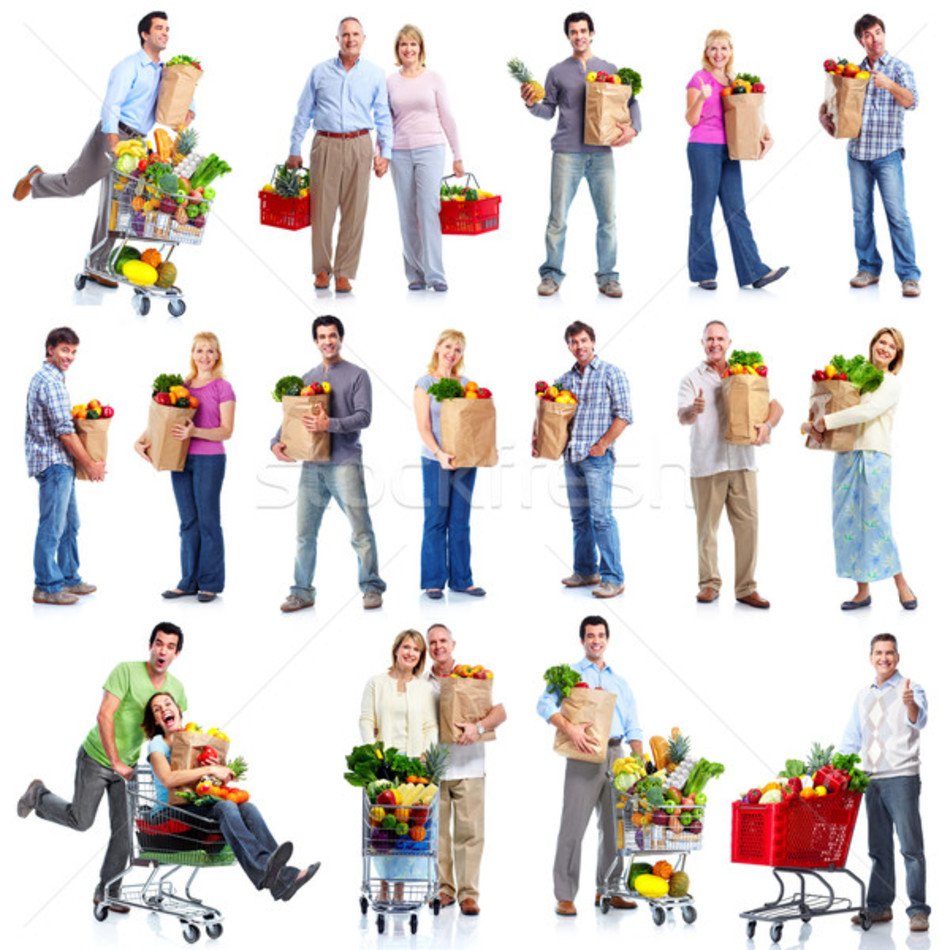 People With Shopping Cart