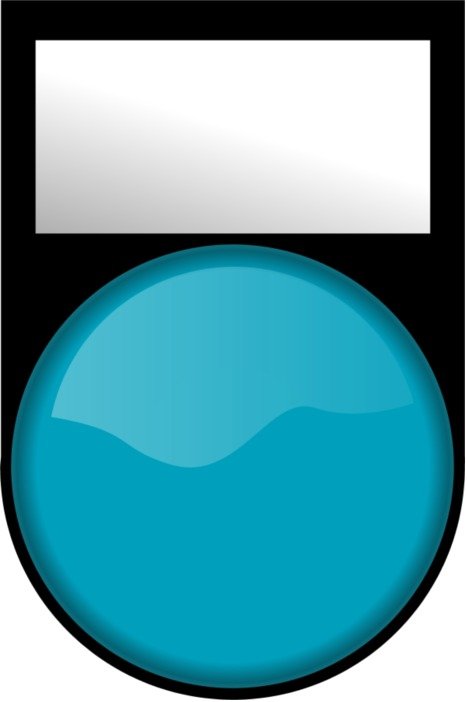 Clipart of blue Traffic Light