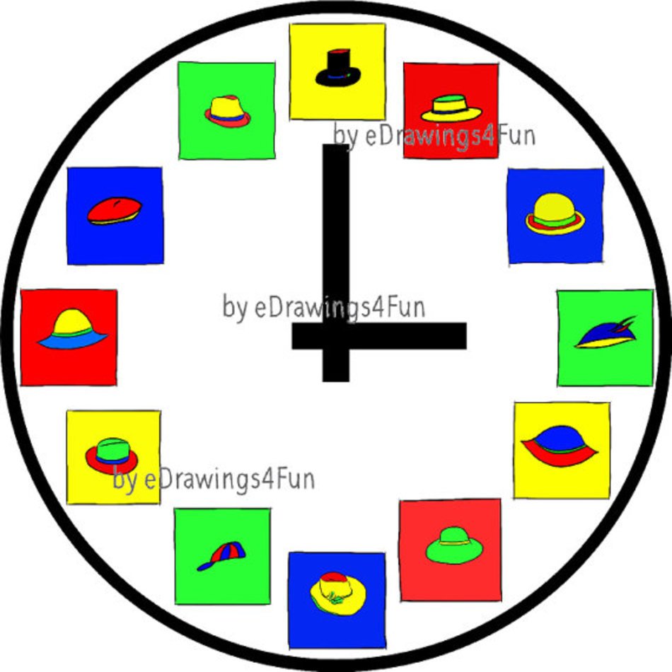 Sun Hat Clip Art Set Your Own Time You Can Use For Invitations