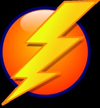 Cartoon Lightning Bolt Clip Art N6
