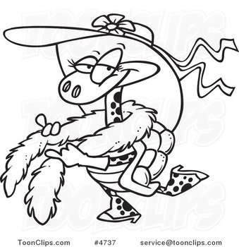 Cartoon Black White N3