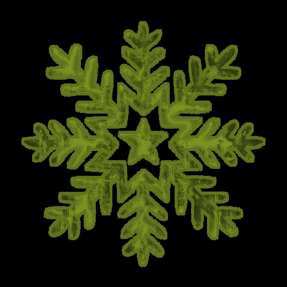 Red Snowflake Clip Art N4