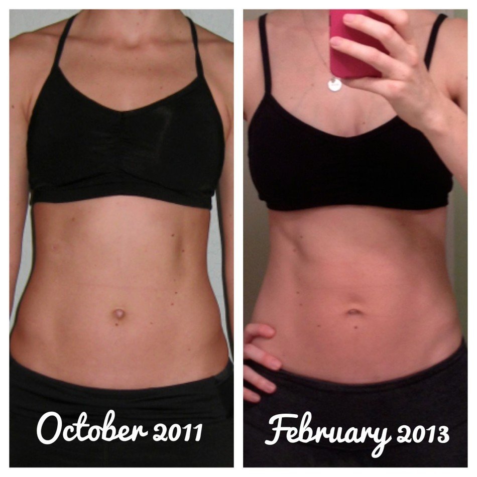 photo Before and after pregnancy