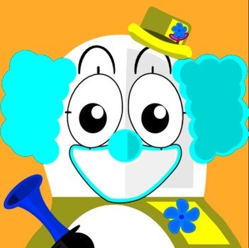 Clown Face Clip Art N21