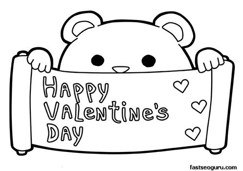 Valentines Day Coloring Pages Printables N6