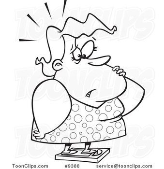 Weight Scale Clip Art N12
