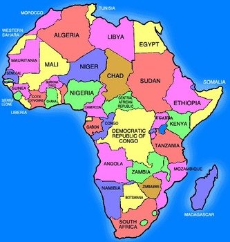 African Countries Map Of Africa