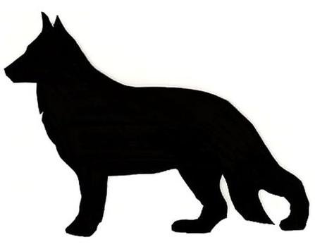 German Shepherd Dog Silhouette