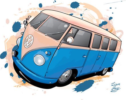 VW Van Vector Art