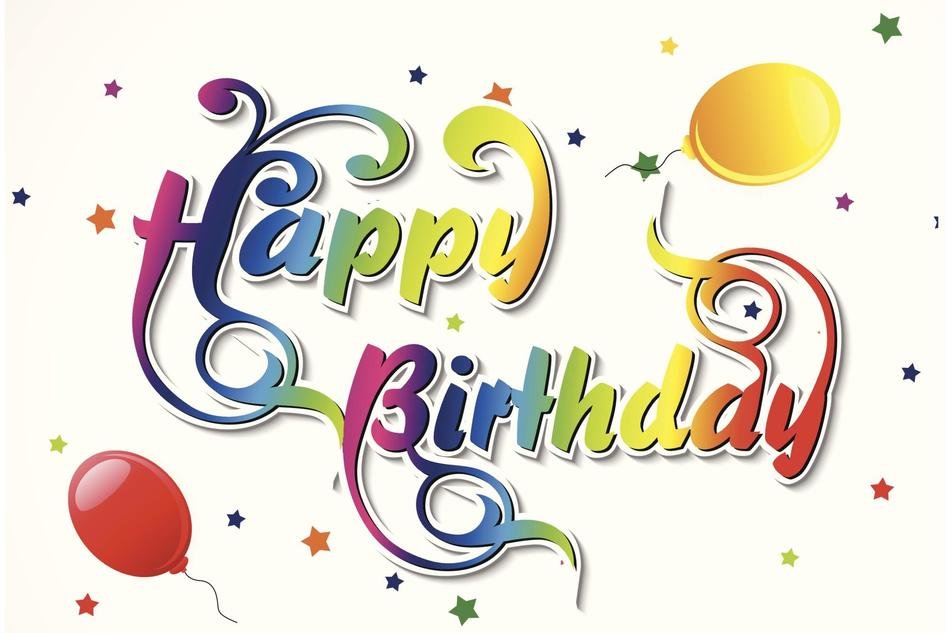Clip art for the happy birthday
