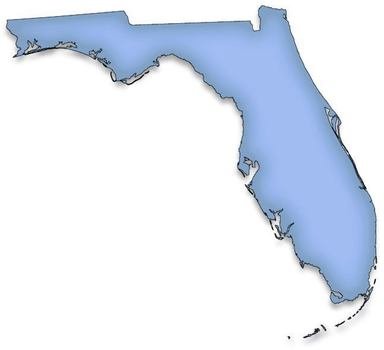 Florida Map Clip Art N7