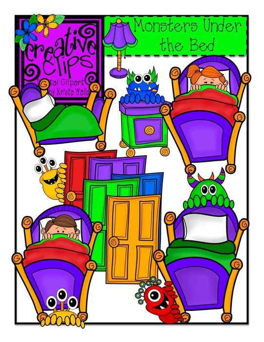 Monster Under The Bed drawing