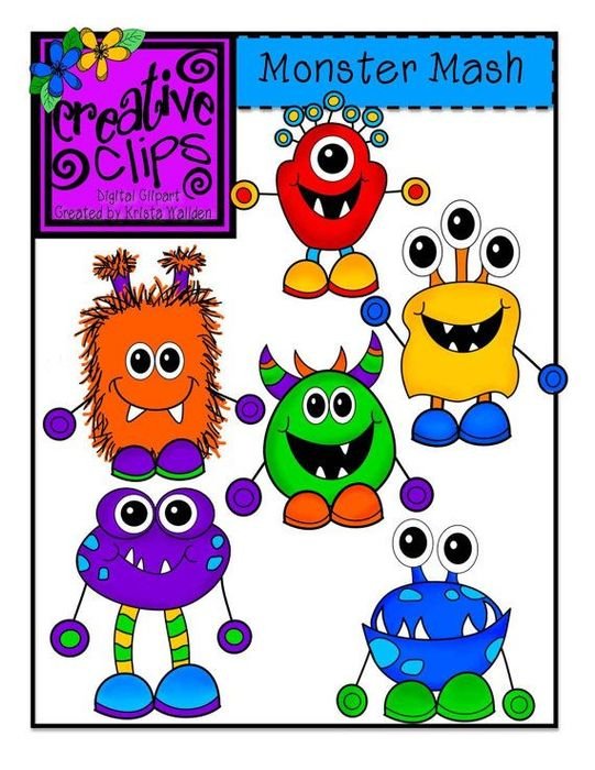 Cute Monster Clip Art N35