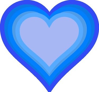 Blue Heart Clip Art N33