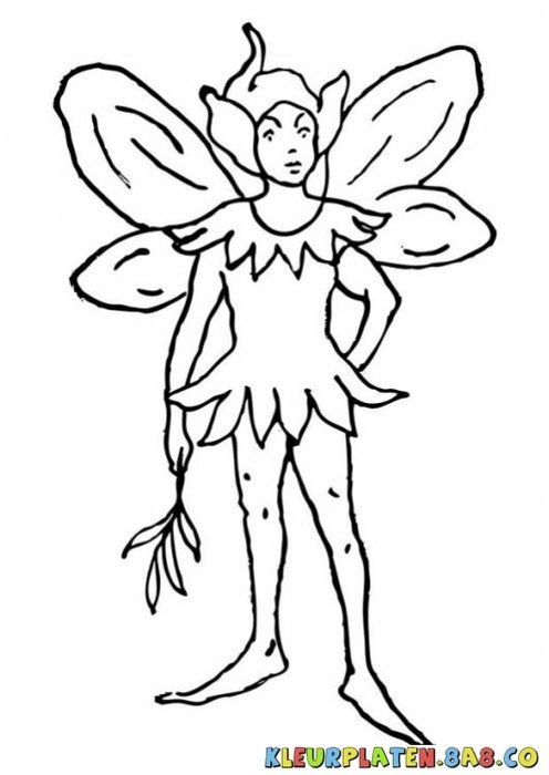 KLEURPLATEN VOOR KIDS ELF TINKERBELL