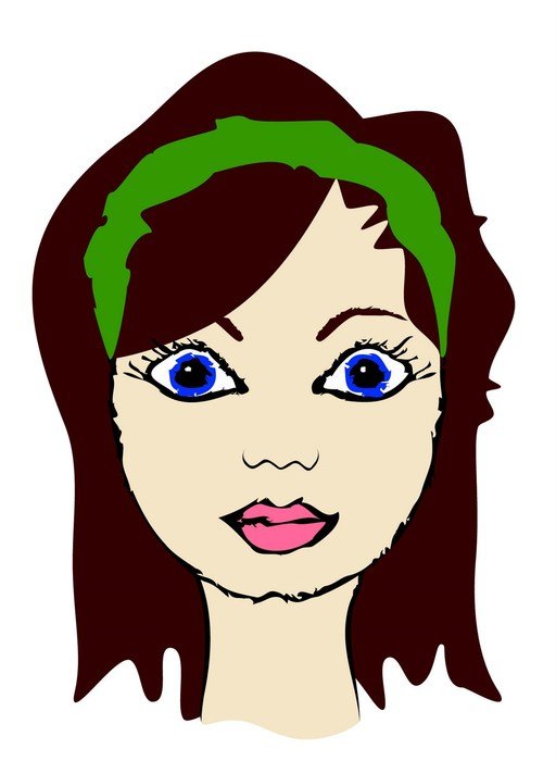 Cartoon Girl Face