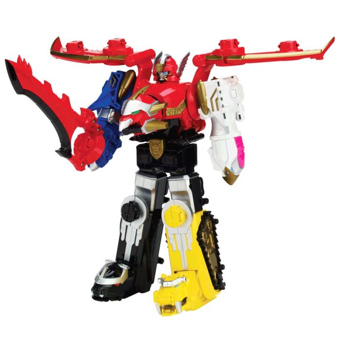 Bandai Power Rangers DX Megazord Megaforce Robot Transformable free ...