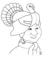 Turkey Head Coloring Page
