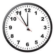 white Clock drawing