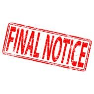 Final Notice Clip Art