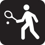 Tennis Clip Art Black And White N3