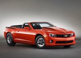 red chevrolet car