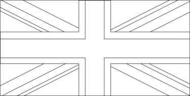 British Flag Outline