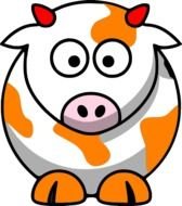 Cow Cartoon Clip Art N67
