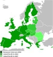 27 European Union Countries Map Of E Us Enlargements In