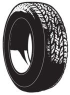 Tire as a graphic illustration