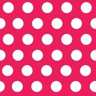 Hot Pink Polka Dots, seamless pattern